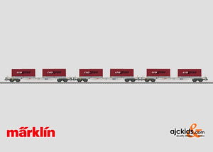 Marklin 47070 - Container Car Set with Convertible Truck Transport Units