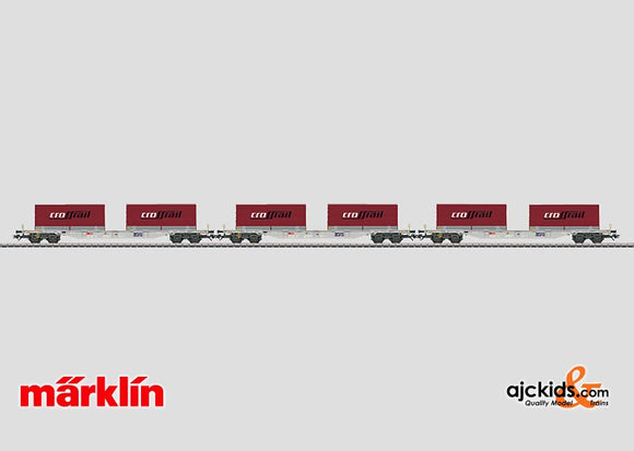 Marklin 47070 - Container Car Set with Convertible Truck Transport Units