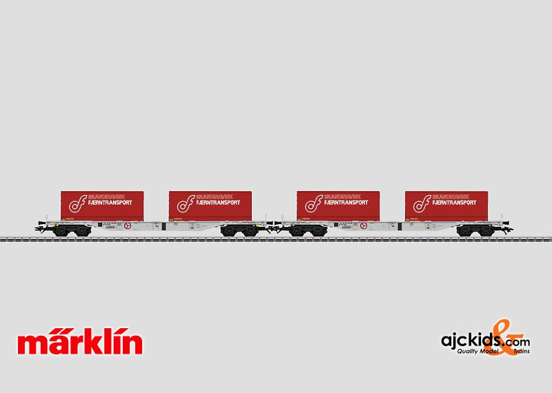 Marklin 47083 - Container Flat Car Set Skandinavisk Fjerntransport