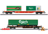 Marklin 47109 - Carlsberg and Tuborg Beer KLV Freight Car Set