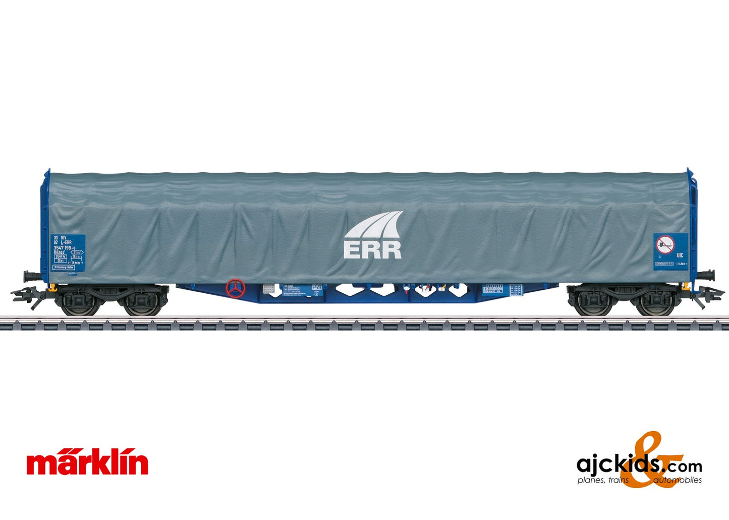 Marklin 47128 - Type Rilnss Sliding Tarp Car, EAN 4001883471280 at Ajckids.com