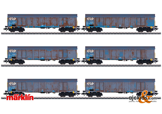 Marklin 47189 - Wood Chips Transport High Side Gondola Set