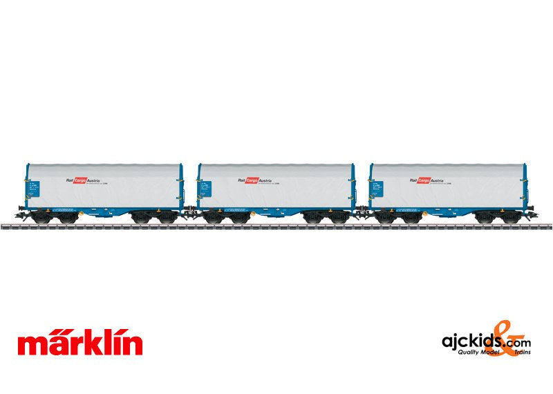 Marklin 47216 - Sliding Tarp Car Set Rail Cargo Austria (RCA)