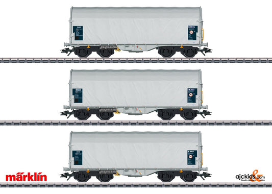 Marklin 47219 - Type Shimmns 62 Sliding Tarp Car Set