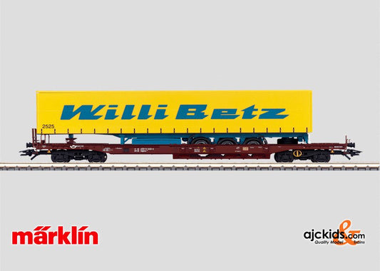 Marklin 47440 - Deep-well flat car with semi-trailer