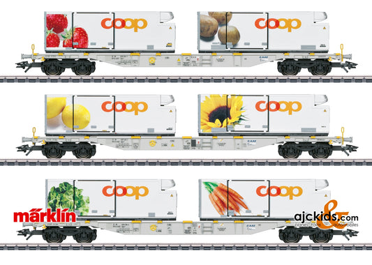 Marklin 47461 - Coop Container Flat Car Set