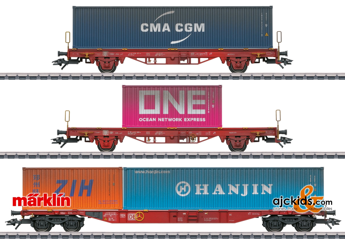 Marklin 47580 - Type Lgs 580 Container Transport Car Set