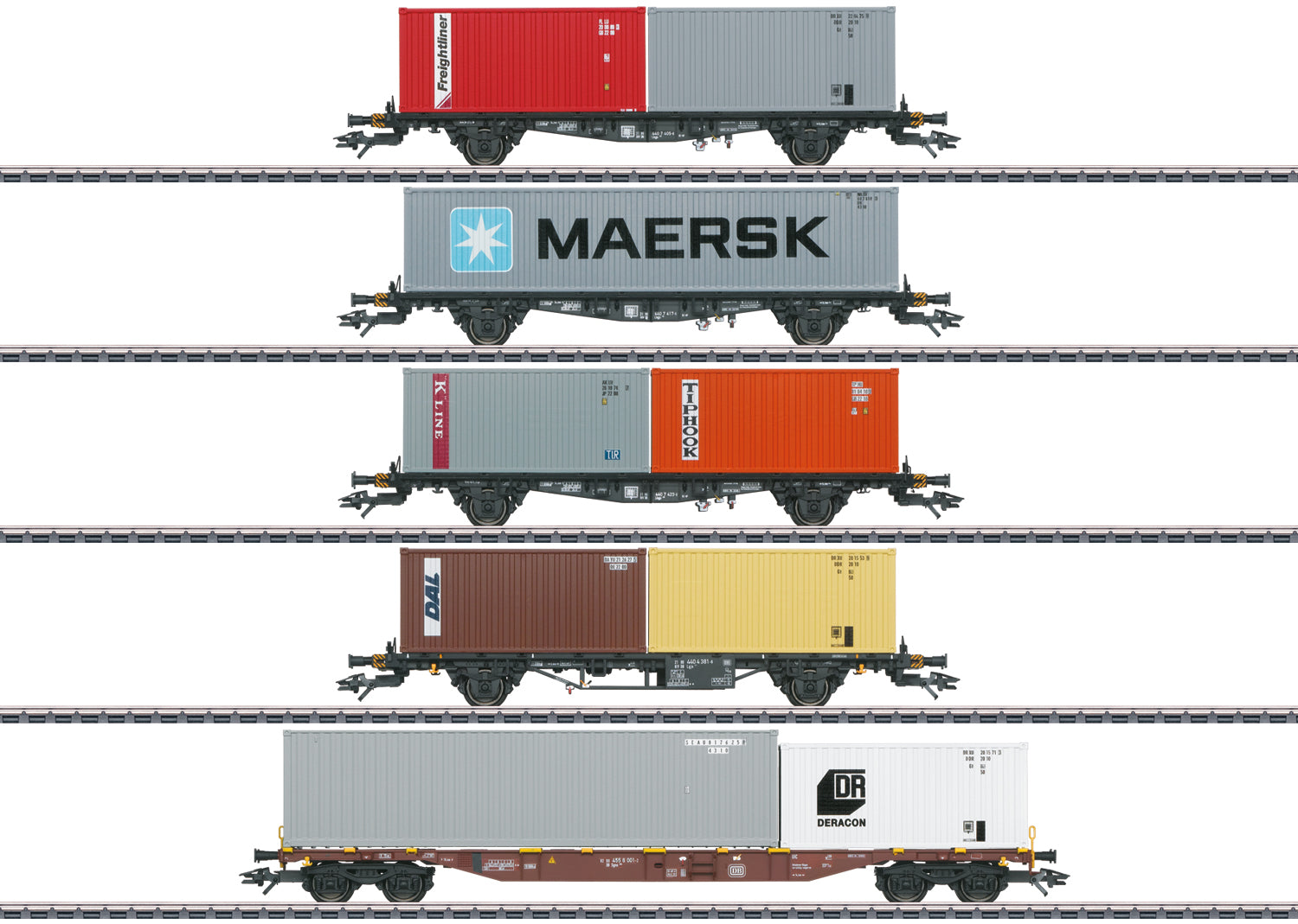 Marklin 47680 - Container Transport Car Set at Ajckids.com