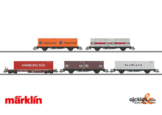 Marklin 47689 - Container Flat Car Set with 5 Cars