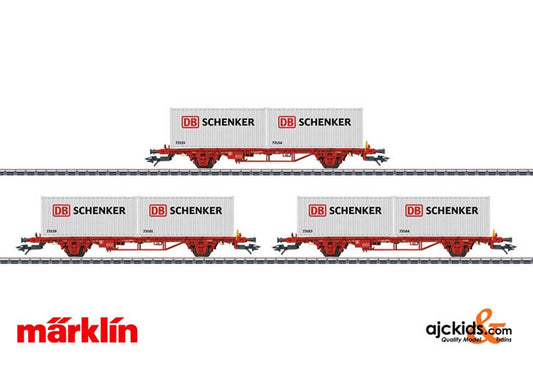 Marklin 47725 -  DB Schenker Container Transport 3-Car Set