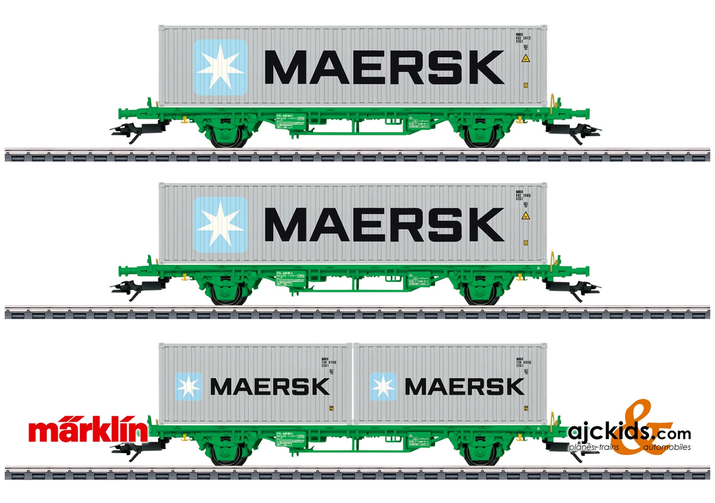 Marklin 47726 - Type Lgns Container Flat Car Set