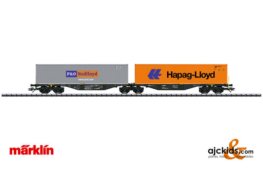 Marklin 47807 - Type Sggrss 80 Double Container Transport Car