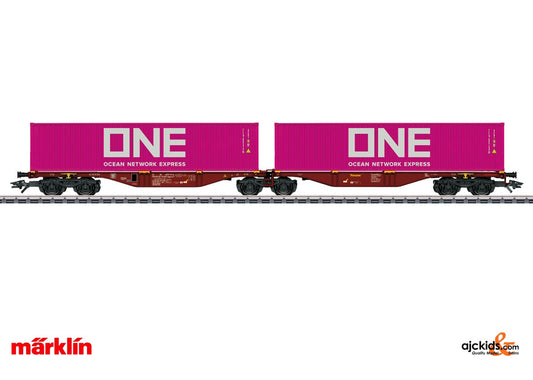 Marklin 47808 - Type Sggrss Double Container Transport Car