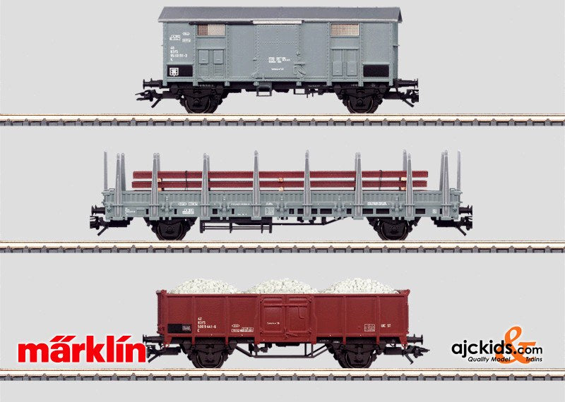 Marklin 47876 - Set with 3 Construction Train Cars