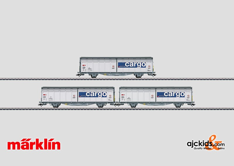 Marklin 48026 - Sliding Wall Boxcar Set Cargo