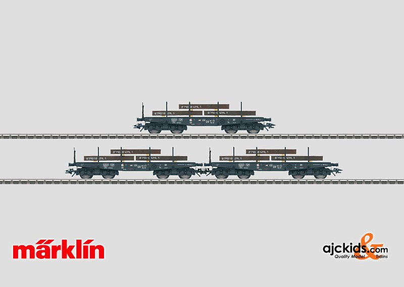 Marklin 48719 - Heavy-Duty Flat Car Set