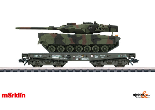 Marklin 48793 - Heavy-Duty Flat Car with German Army Leopard Tank
