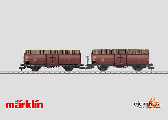 Marklin 58228 - Loading Wood Freight Car Set