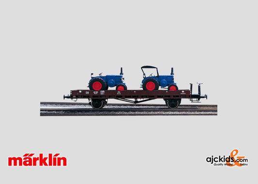 Marklin 58494 - Flat Car with Lanz Bulldogs