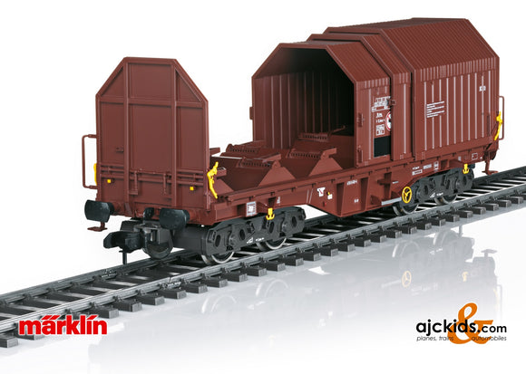 Marklin 58784 - DB Flat Car with Telescoping Covers