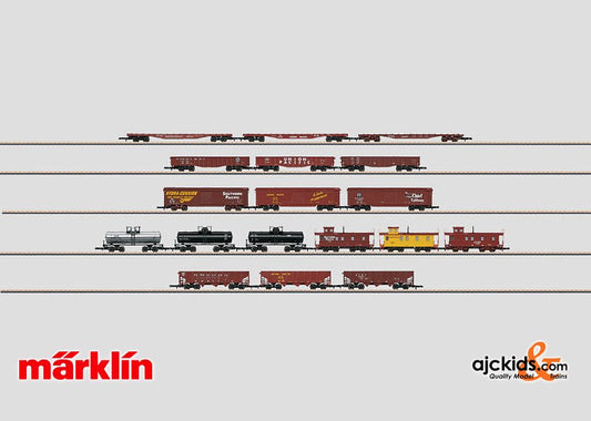 Marklin 82499 - Large set with 18 American Freight Cars