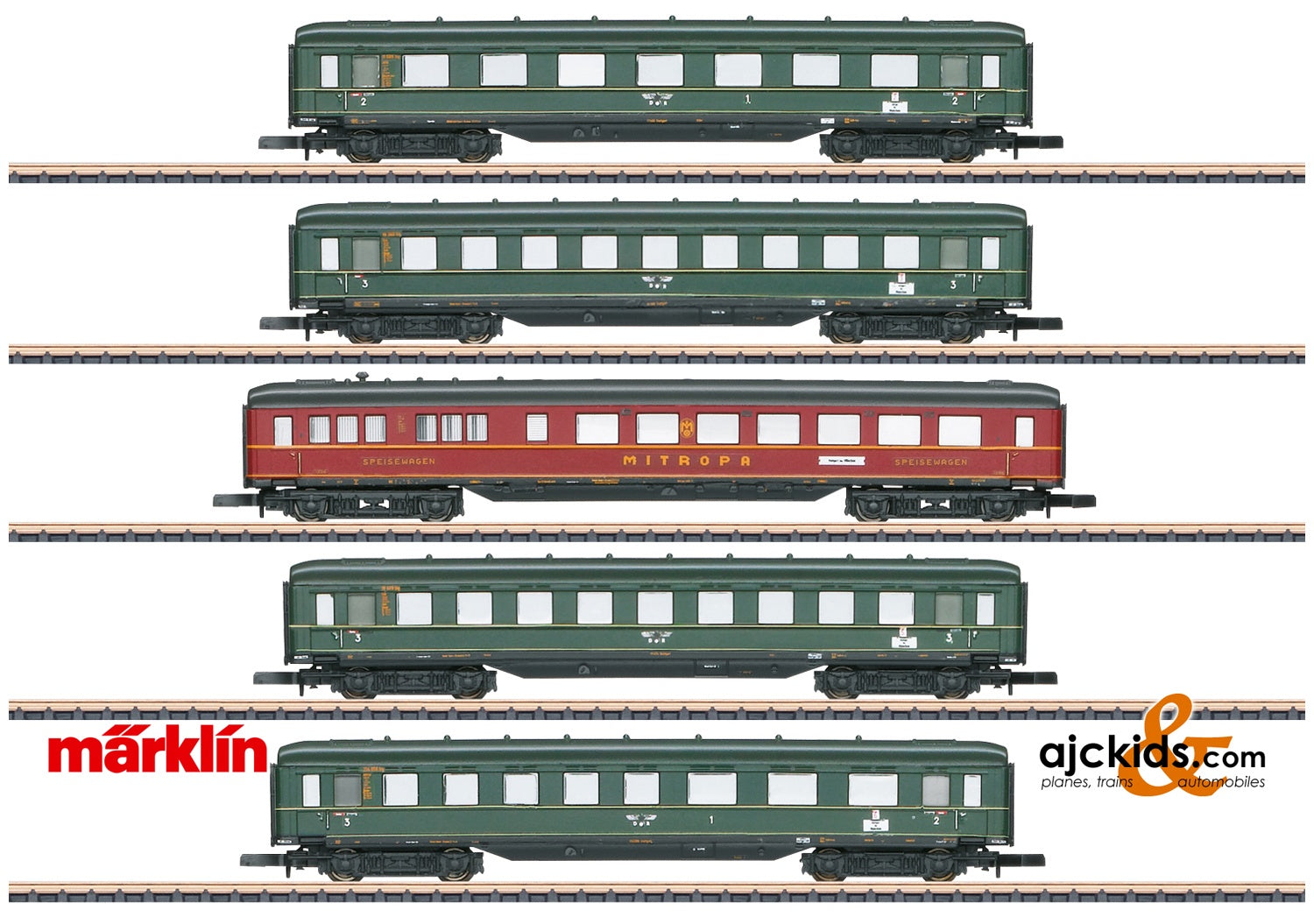 Marklin 87352 - Express Train Skirted Passenger Car Set