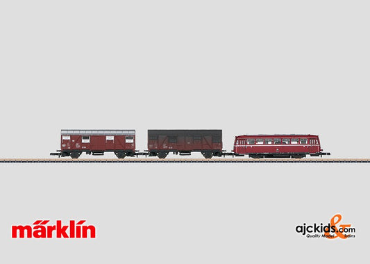 Marklin 88313 - Rail Bus with Two Freight Cars