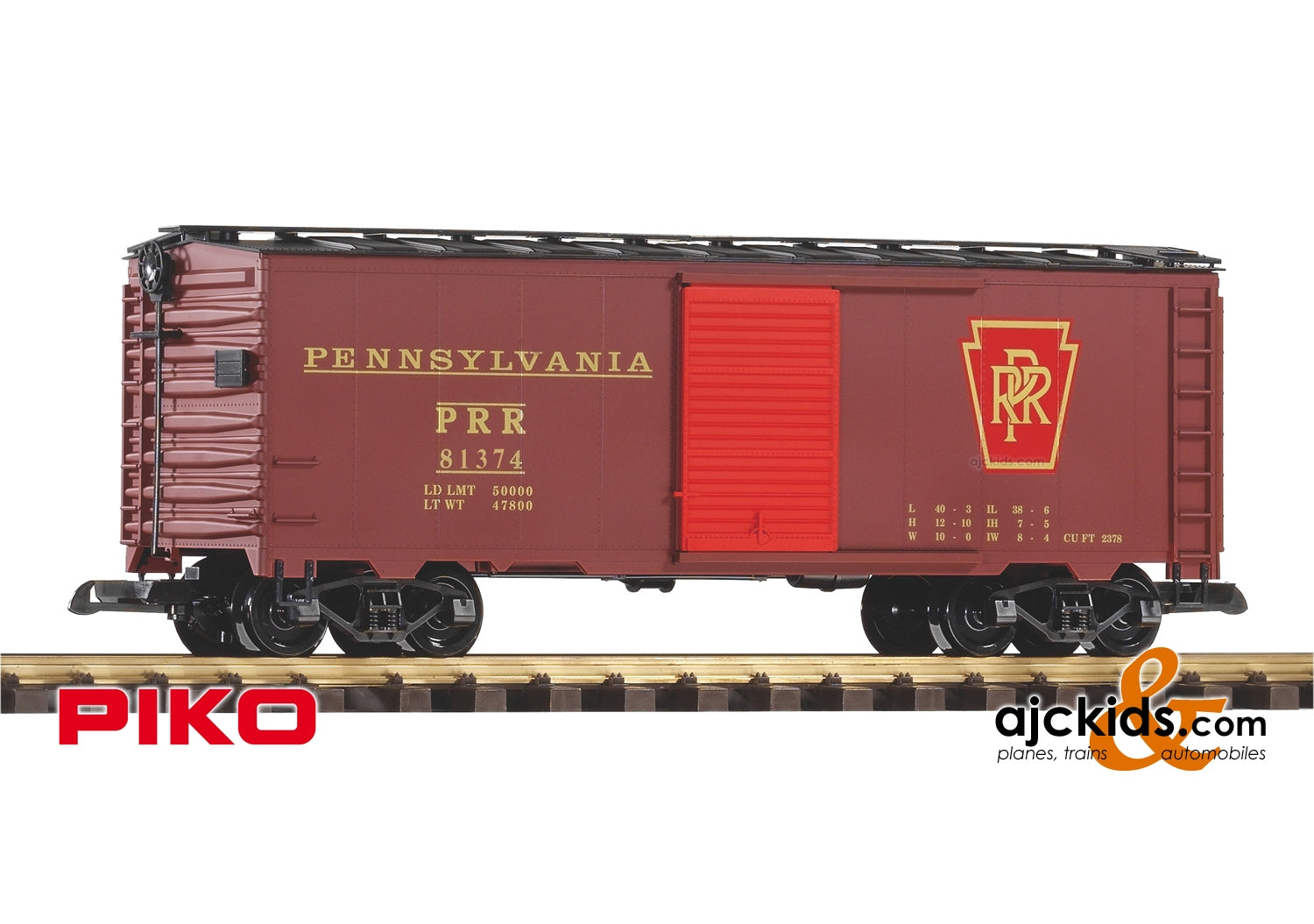 Piko 38825 - PRR Steel Boxcar 81374, Tuscan (New #)