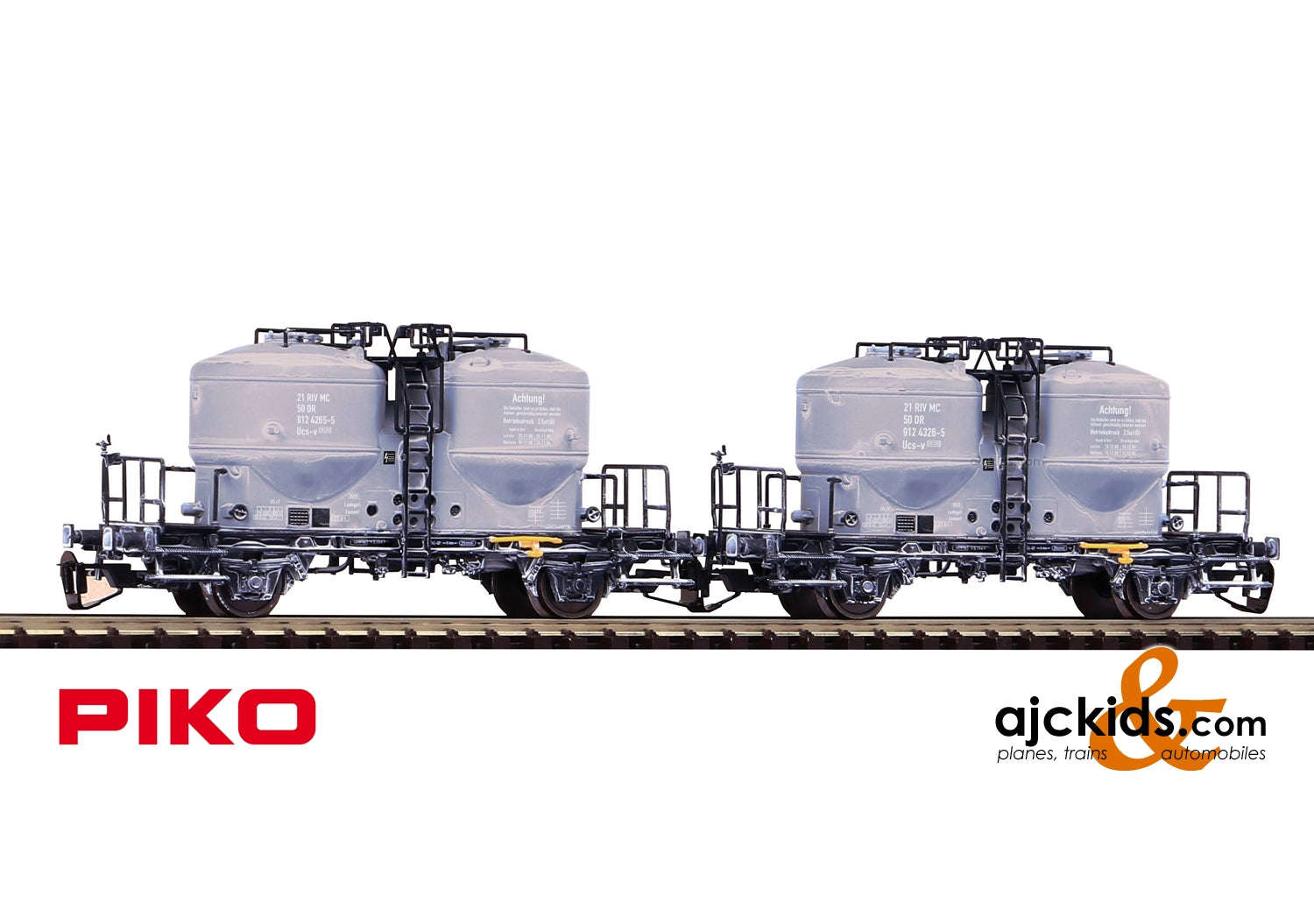 Piko 47030 - TT 2-Unit Set Cement Cars DR IV Weathered