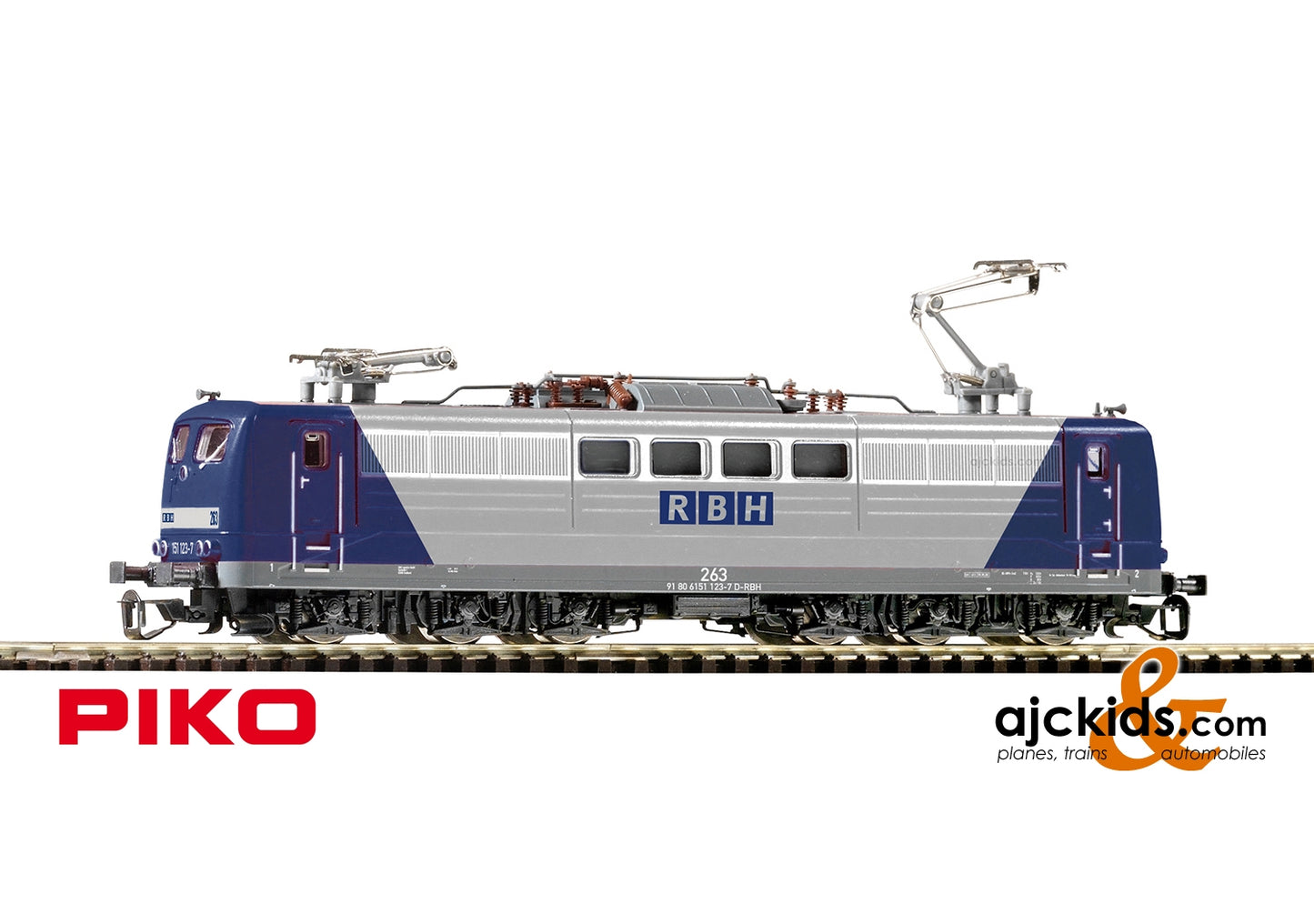 Piko 47205 - Series BR 151 Electric Locomotive RBH VI Blue/Silver