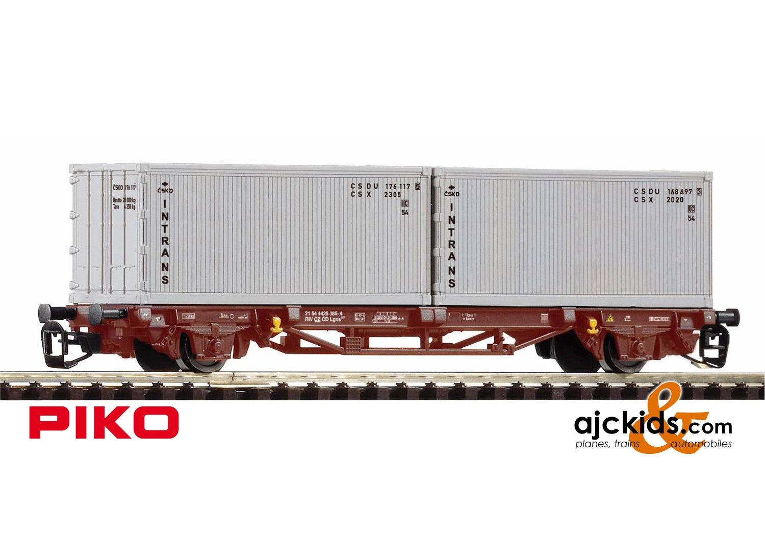 Piko 47724 - TT-Containertragwagen 2X20' Intrans CSD IV