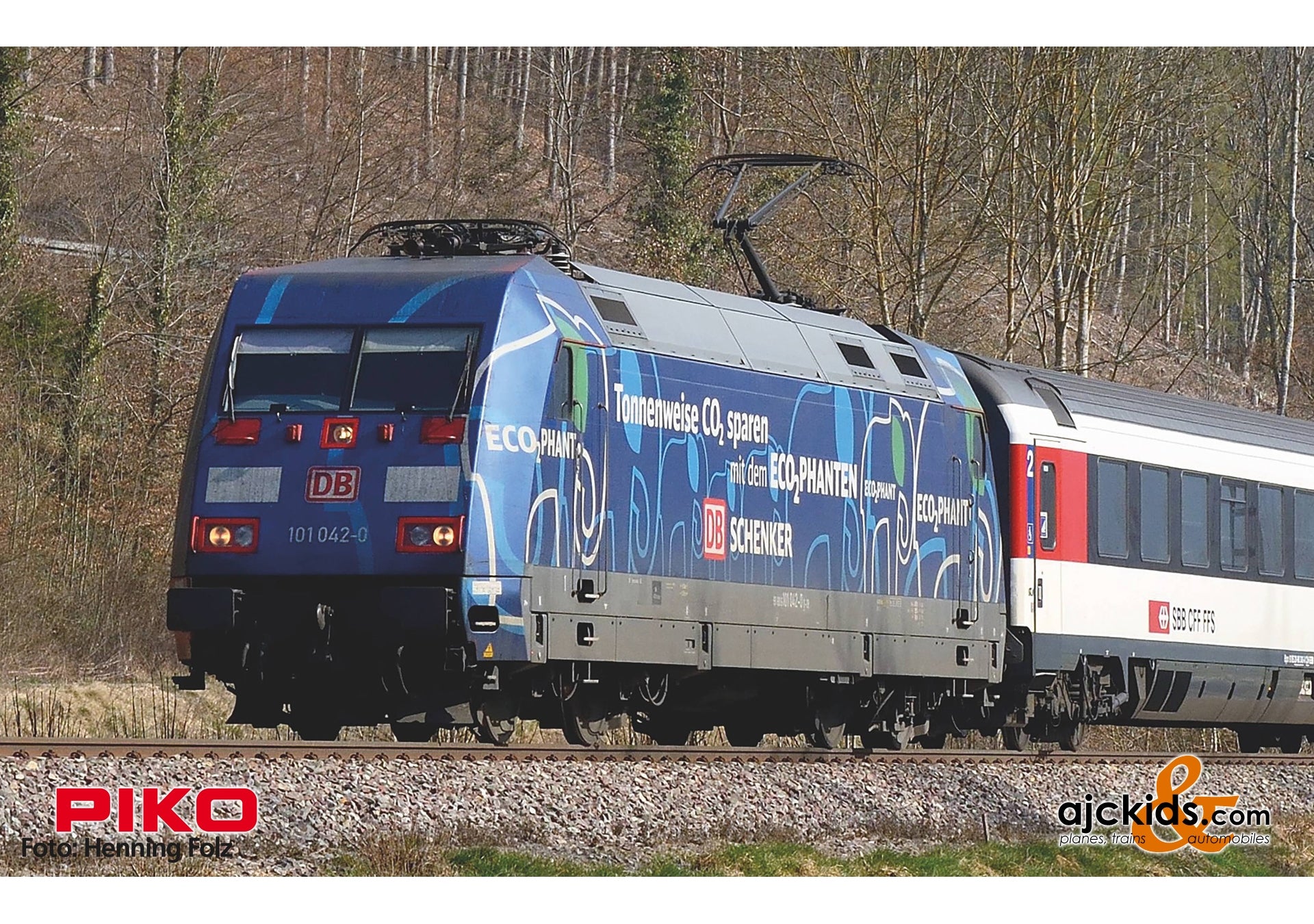 Piko 51113: BR 101 Electric Locomotive Ecophant DB AG VI – Ajckids