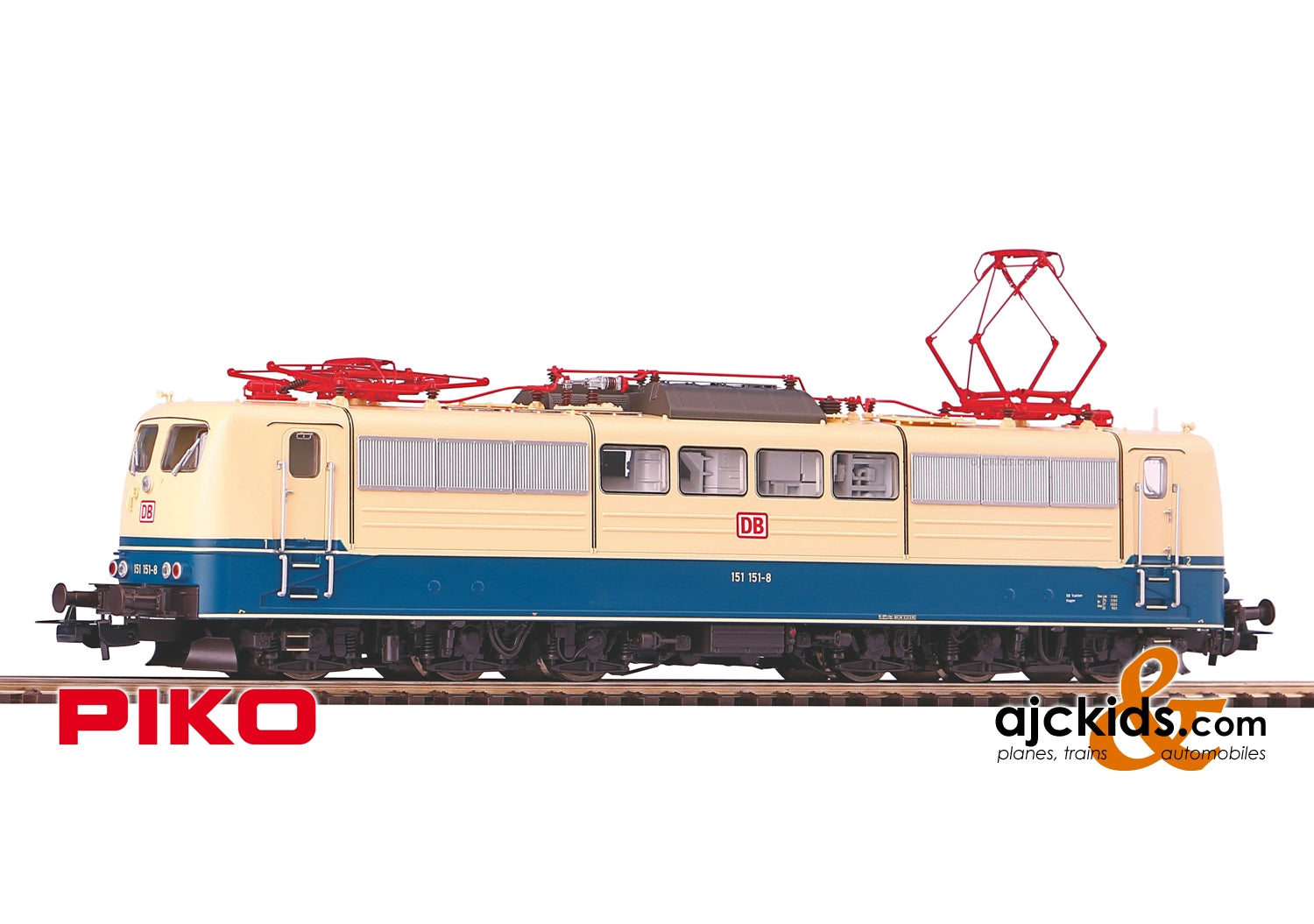 Piko 51303 - BR 151 Electric Locomotive DB V Beige (AC 3-Rail)