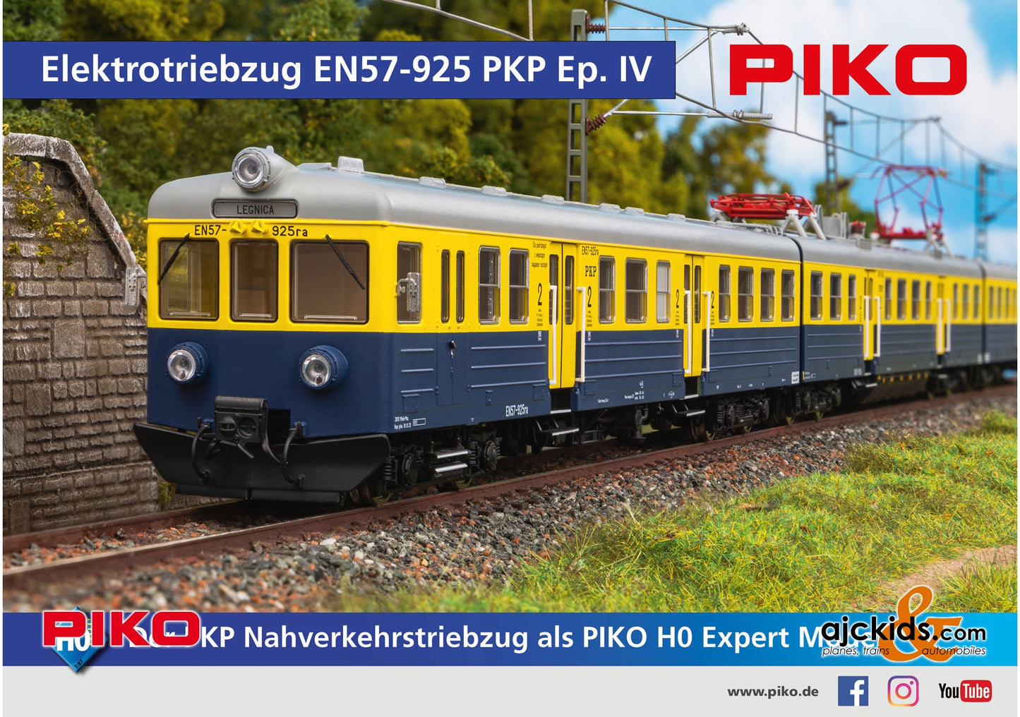 Piko 51450 - EN 57 Electric Locomotive Railcar PKP IV