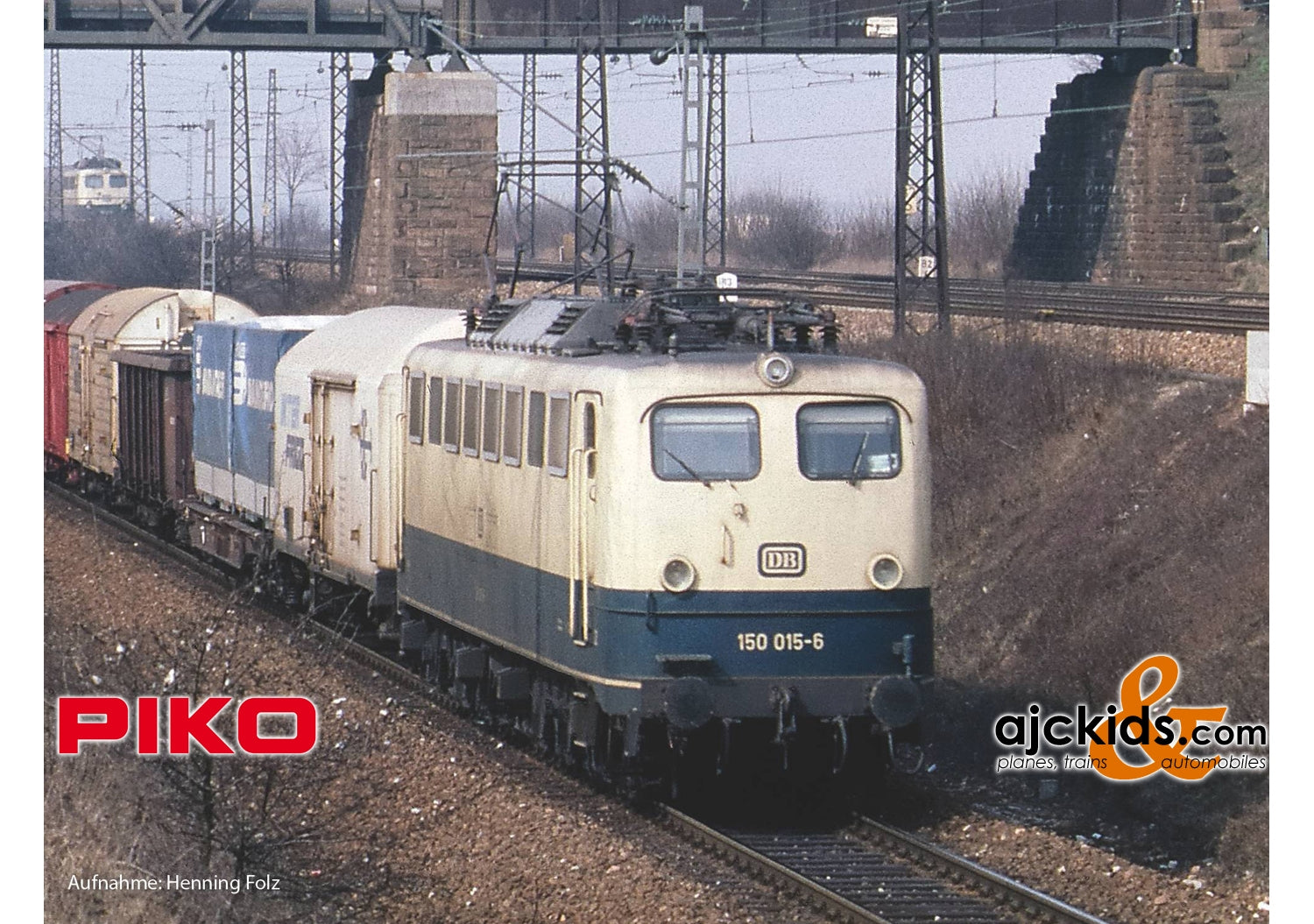 Piko 51650 - BR 150 Electric Locomotive DB IV Beige/Blue