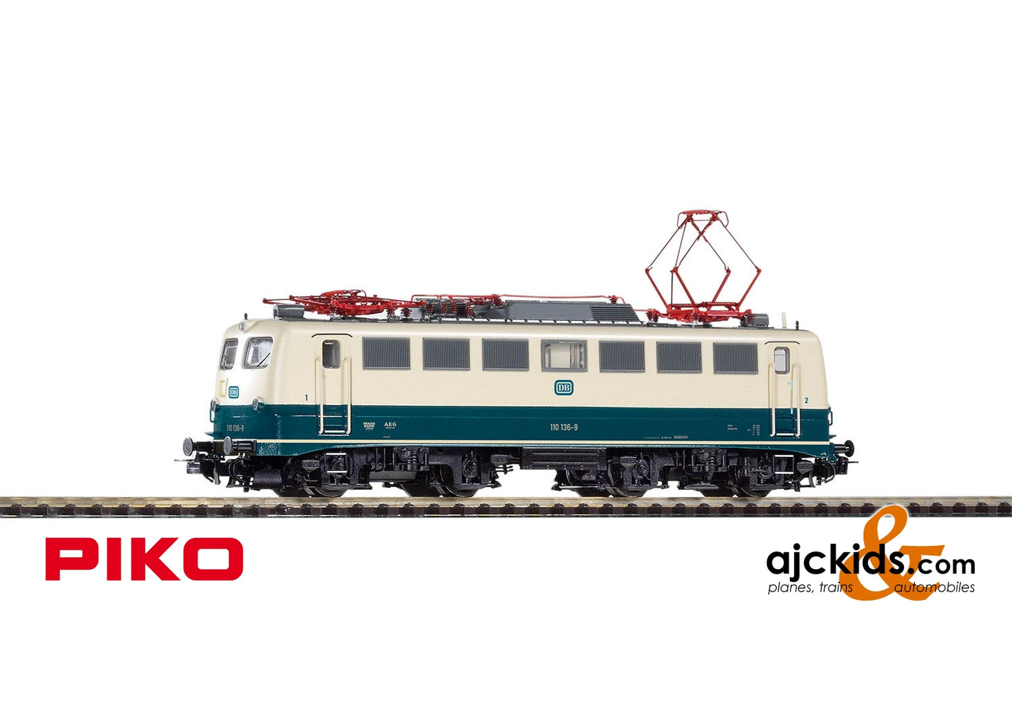 Piko 51737 - BR 110 Electric Locomotive DB IV Blue-Beige (AC 3-Rail)