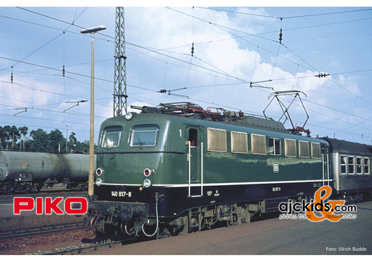 Piko 51755 - Electric Locomotive/Sound BR 140 grün DB IV + PluX22 Decoder