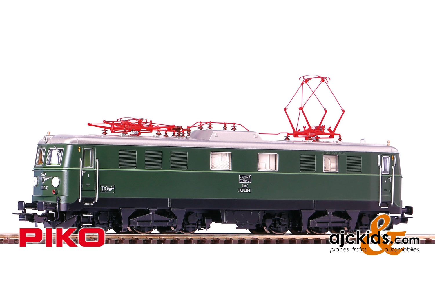 Piko 51768 - Rh 1010 Electric Locomotive w/Green Raised Logo ÖBB III
