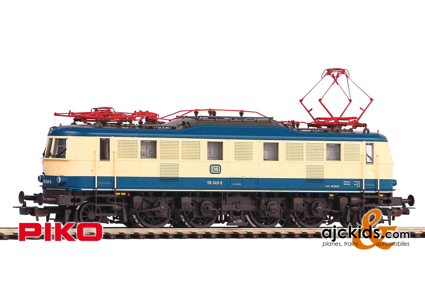 Piko 51866 - BR 118 Electric Locomotive DB IV Beige/Blue