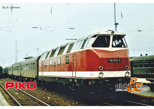 Piko 52579 - Diesel Locomotive /Sound 118 059-5 GFK DR IV + PluX22 Decoder