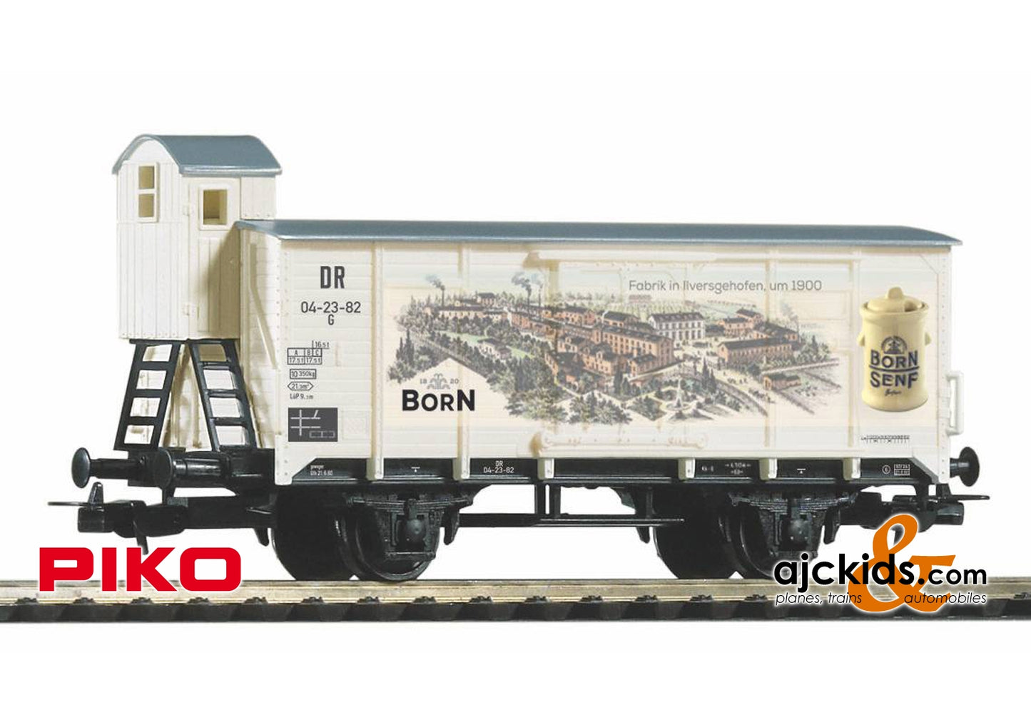 Piko 54447 - Covered Freight Car G02 DR Born Senf m. Bhs. Era III
