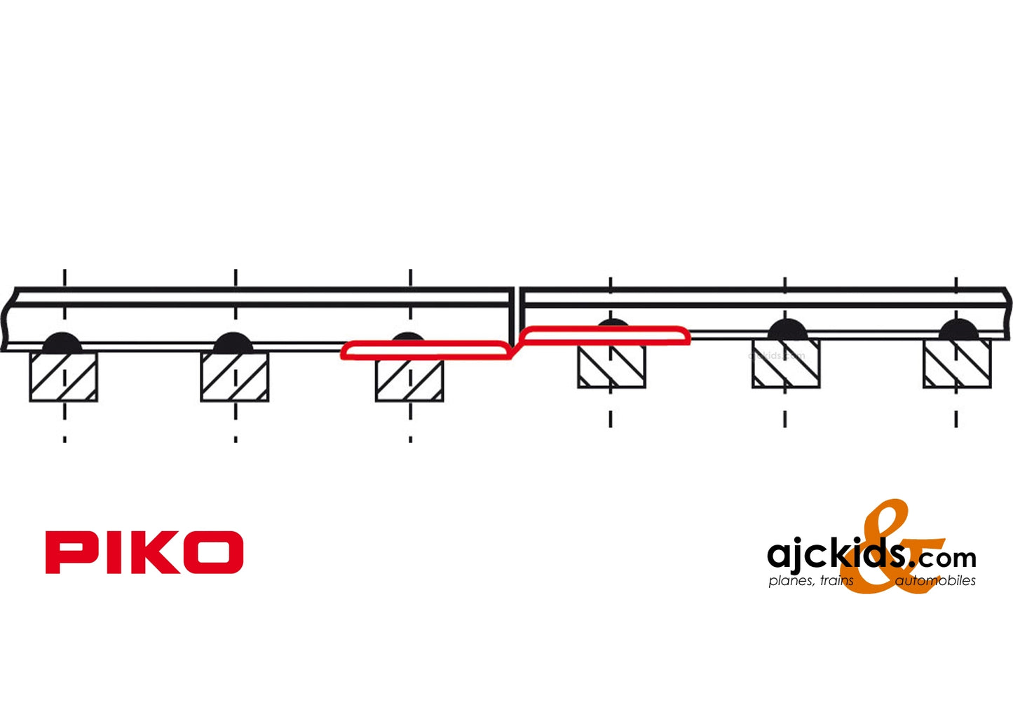 Piko 55294 - Code 83 Rail Conversion Joiners 6 Pcs