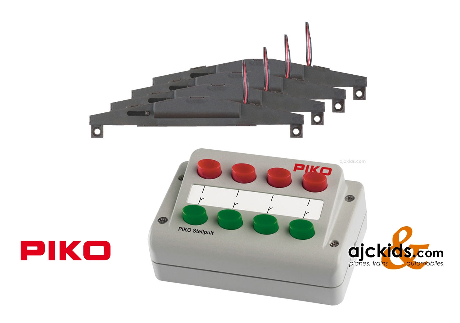 Piko 55392 - 4 Switch Machines w/Control Panel