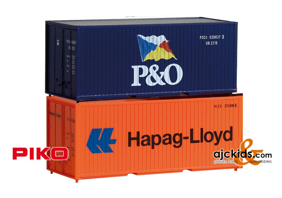 Piko 56202 - Container 20' Hapag Lloyd (3 Pcs)