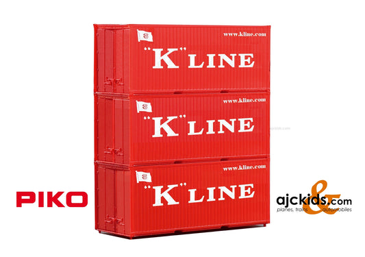 Piko 56220 - Container 20' K Line (3 Pcs)