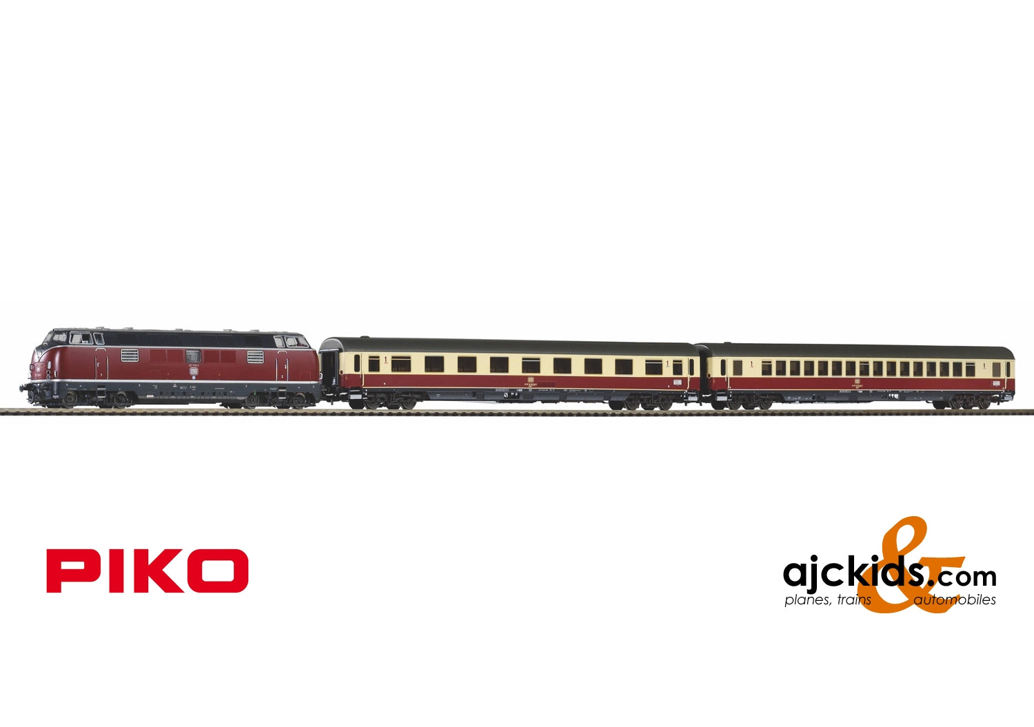 Piko 58142 - Merkur Set BR 221 Diesel Locomotive + 2 Coaches DB IV Sound