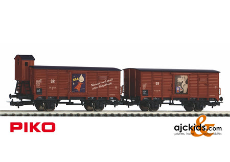 Piko 58373 - 2-car Set Boxcars Fit DR III