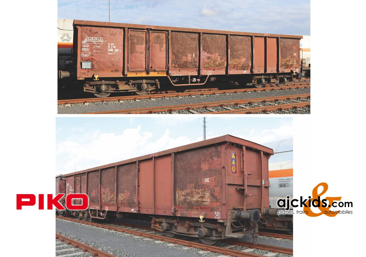 Piko 58383 - 2-Car Set Gondolas Eaos DB VI