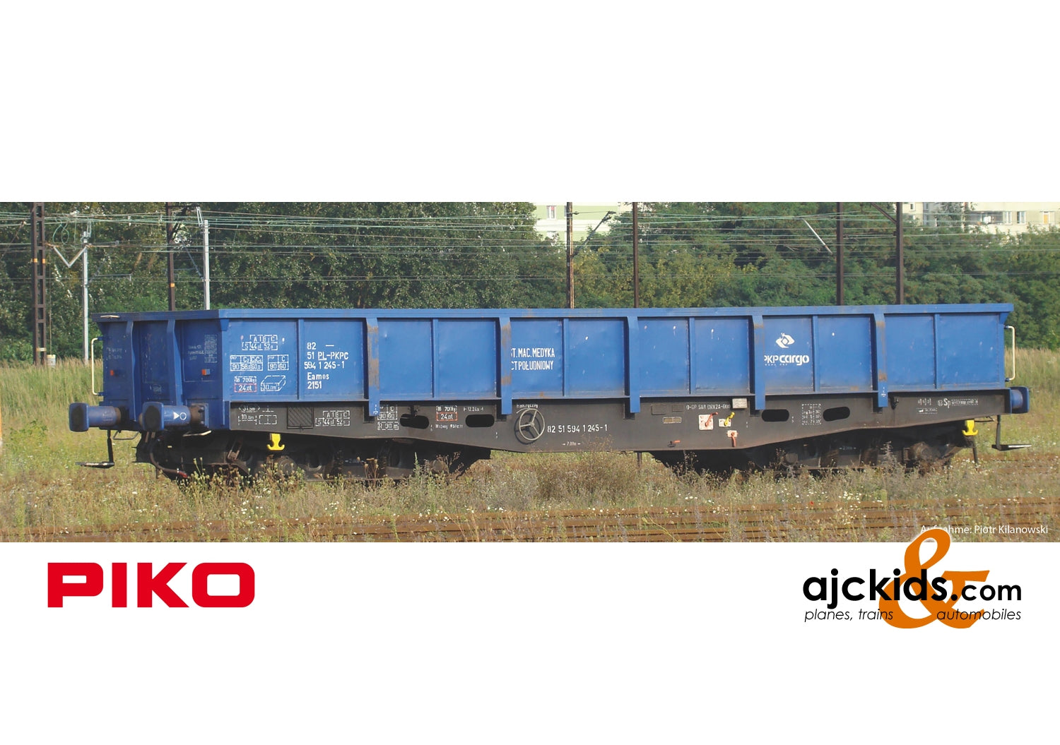 Piko 58385 at Ajckids.com, 2-Car Set Low-Side Gondolas 401Z PKP VI