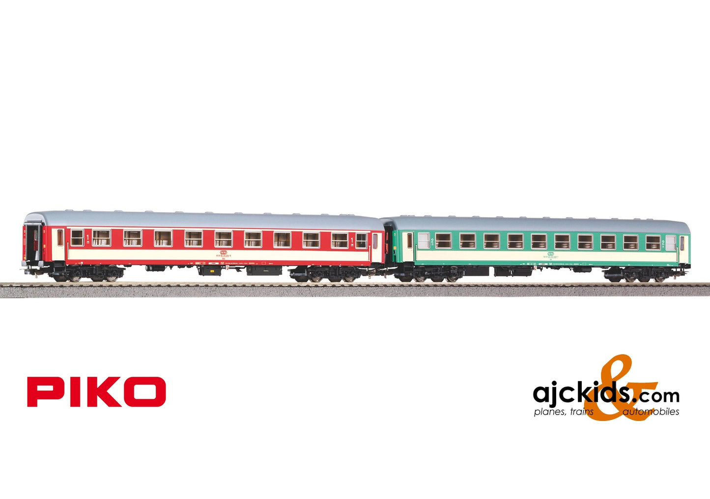 Piko 58394 - 2 piece Set Passenger Car 111A PKP und 112A PKP Era V